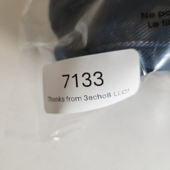 Marithe Francois Girbaud Blue Jeans Womens 9/10 Short Logo Denim Pants FLAW - Picture 16 of 16